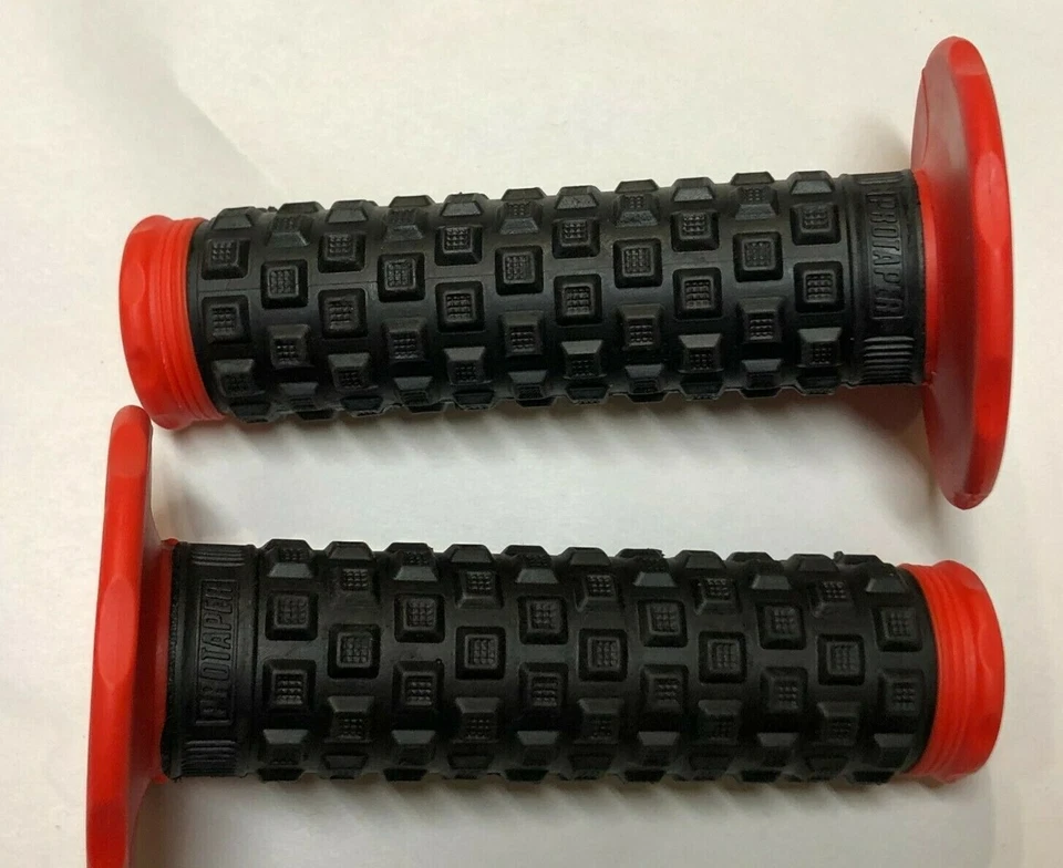 JUEGO DE MANILLAR SUPERIOR ALMOHADA 7/8 PULGADAS MX GRIP ATK BETA BSA BULTACO CZ DKW Rojo Foto 4 de 4