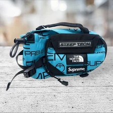 Supreme x The North Face Steep Tech Waistbag Fannypack Teal Black FW22 New