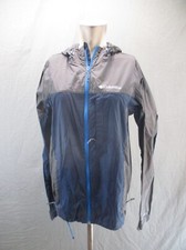 Columbia Size S Mens Gray 100 Nylon Elastic Hem Full Zip Pocket Windbreaker 101