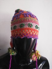 Peruvian chullo - beanie - beanie for women - warm winter - hand knitted