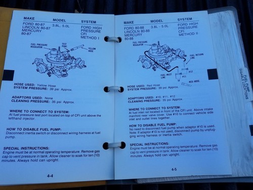 Professional Fuel Injection Cleaning Manual - Picture 2 of 3