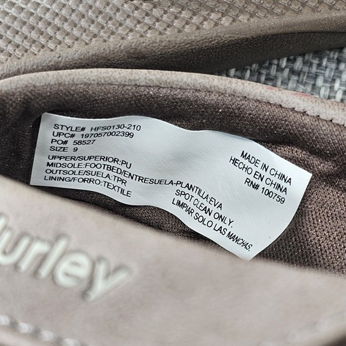 Hurley Brand Men's Flip Flops Size 9 Slippers #HFSO120-210 Sandals - Picture 10 of 10