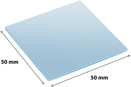 Poppstar 6x podkładka przewodząca ciepło 50x50 mm, przewodność cieplna 6 W/mk, 0,5 mm/1 mm/1,5 mm - Zdjęcie 2 z 5