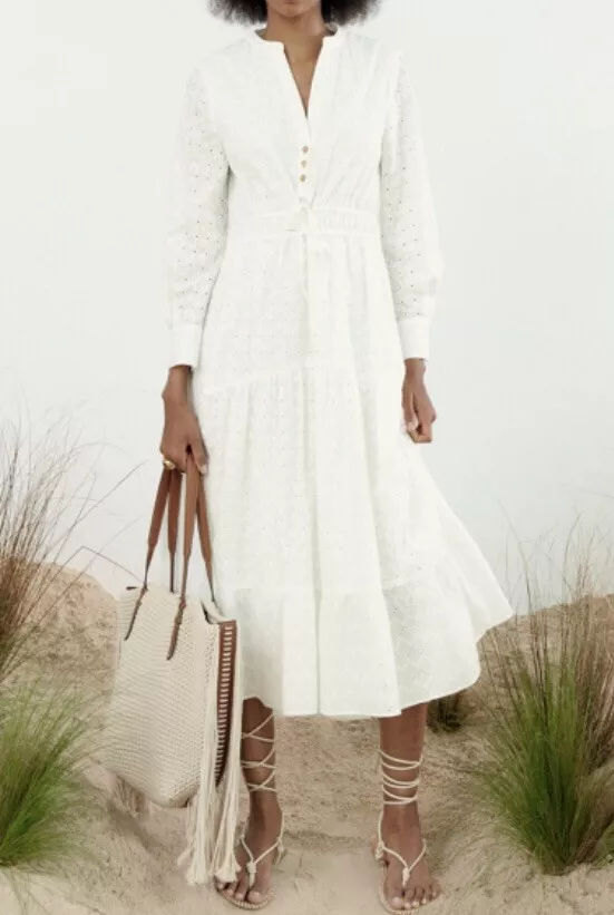 Robe brodee et perforee zara hot sale