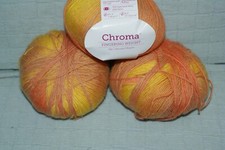 Knit Picks Chroma Fingering Golden Yellow Orange Crochet Knit Yarn Fast Ship