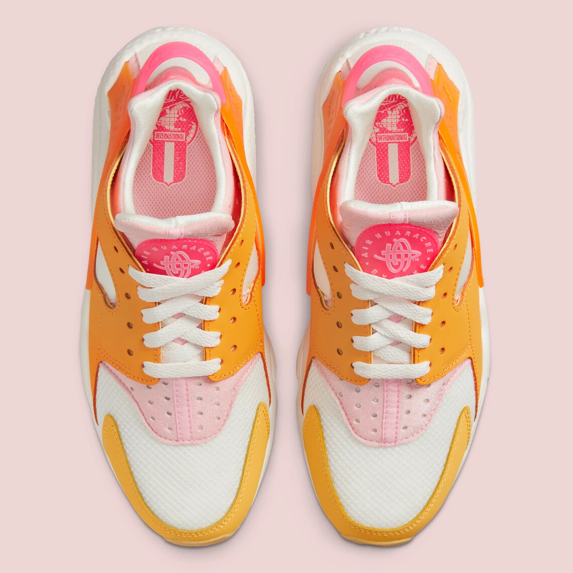 neon orange huaraches