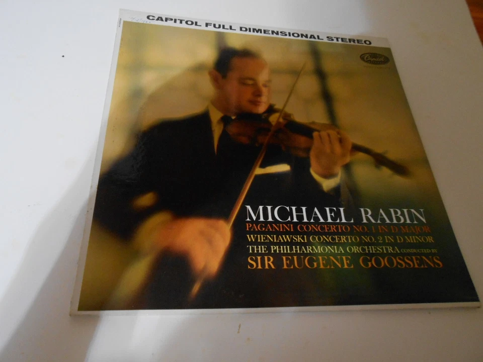 MICHAEL RABIN (VIOLIN) ~ PAGANINI WIENIAWSKI / CAPITOL SP 8534 STEREO, nm-/vg+ - Image 2 of 4