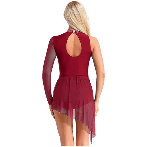 Women Dress Modern Dancewear Gymnastics Leotard Dance Costume Latin Lyrical - Picture 33 of 86