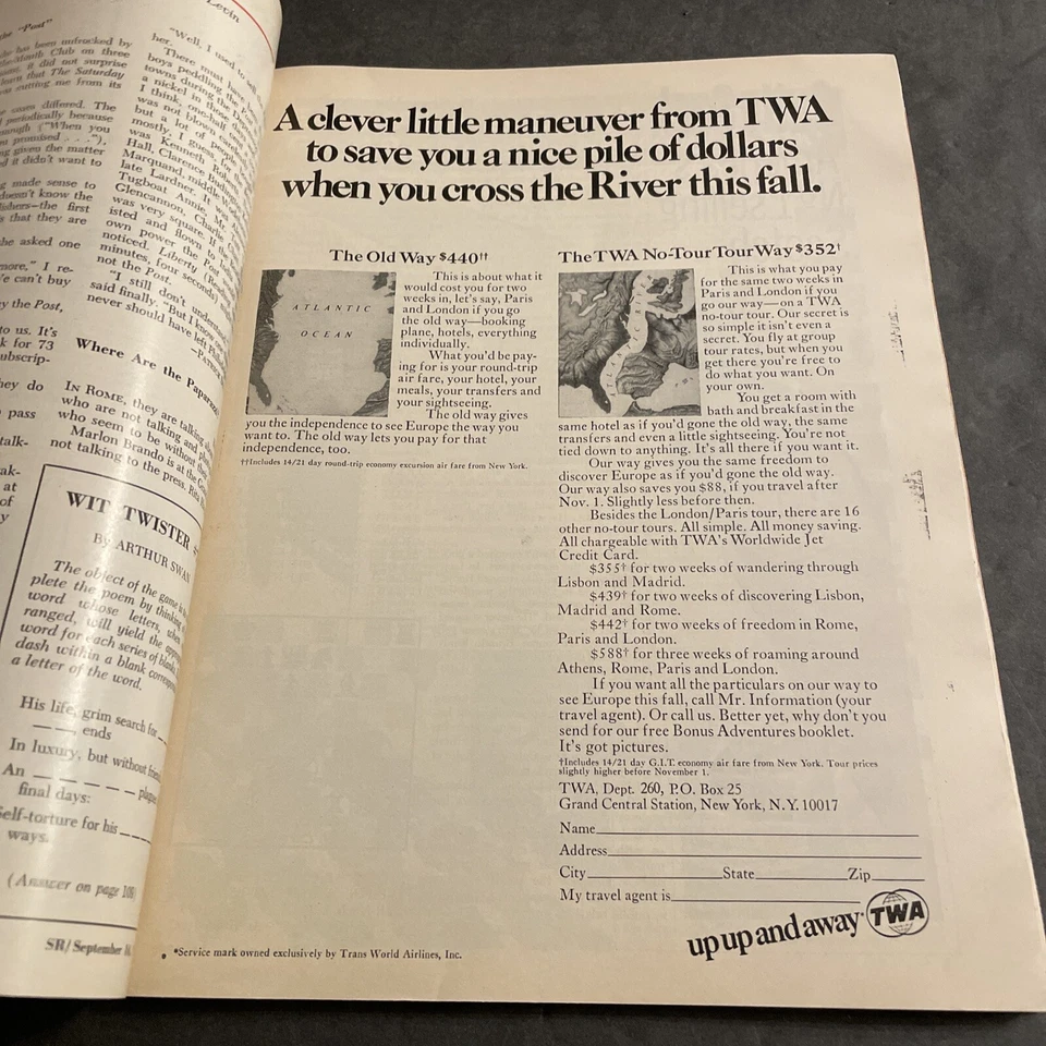 Vintage Magazine: Saturday Review - September 1968 / The West Indies / KRP Foto 4 de 4