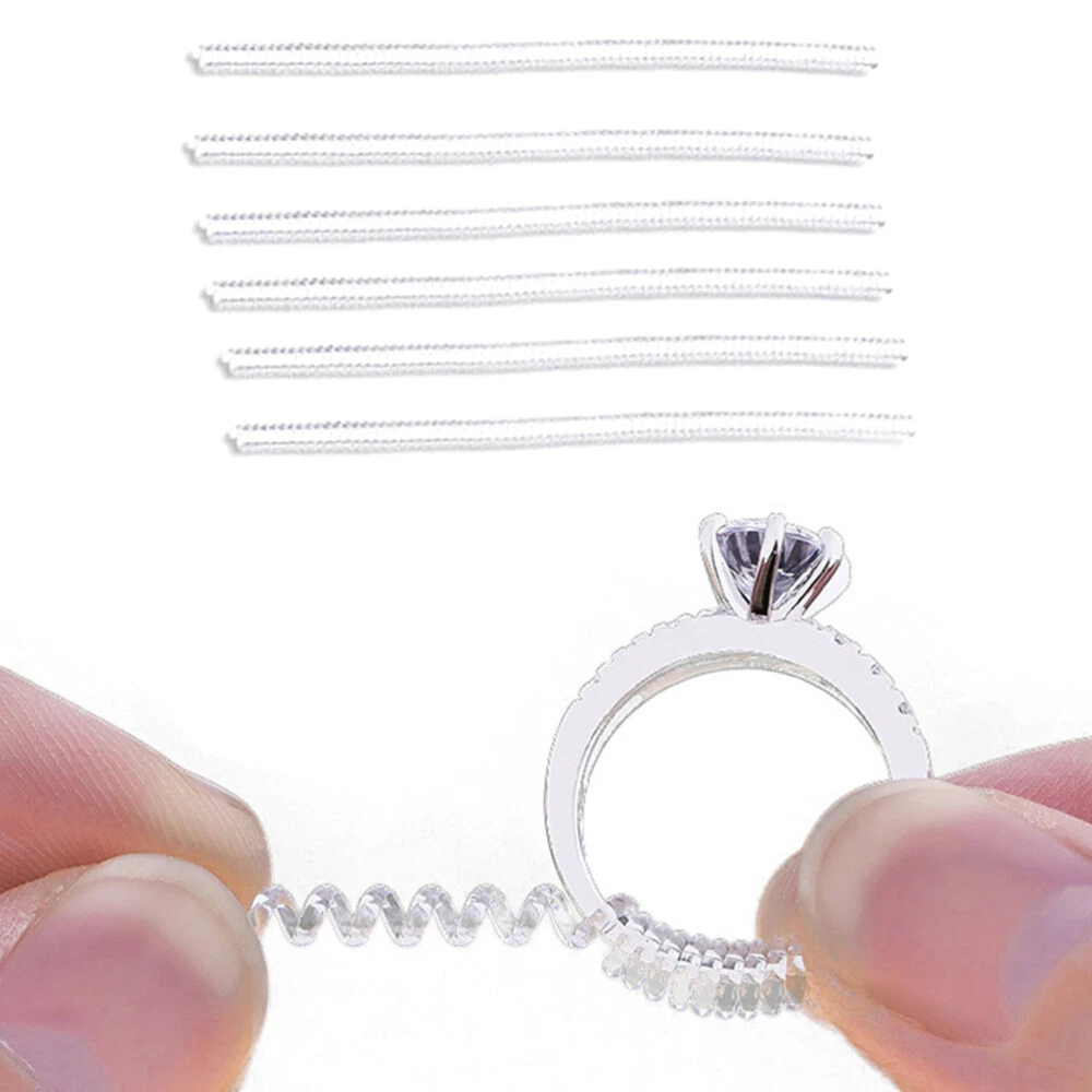 6 Pcs sizers for Ring Tightener Spiral Ring Sizer Ring Guard for