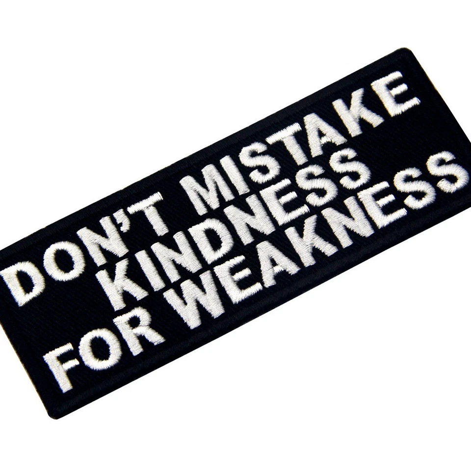 Iron on Sew On Patches transfers Embroidery patch Badges Applique  Rock kindness - Image 3 of 4