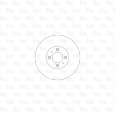 Rotori disco freno per Kia Rio assale anteriore Abtex BD1908V