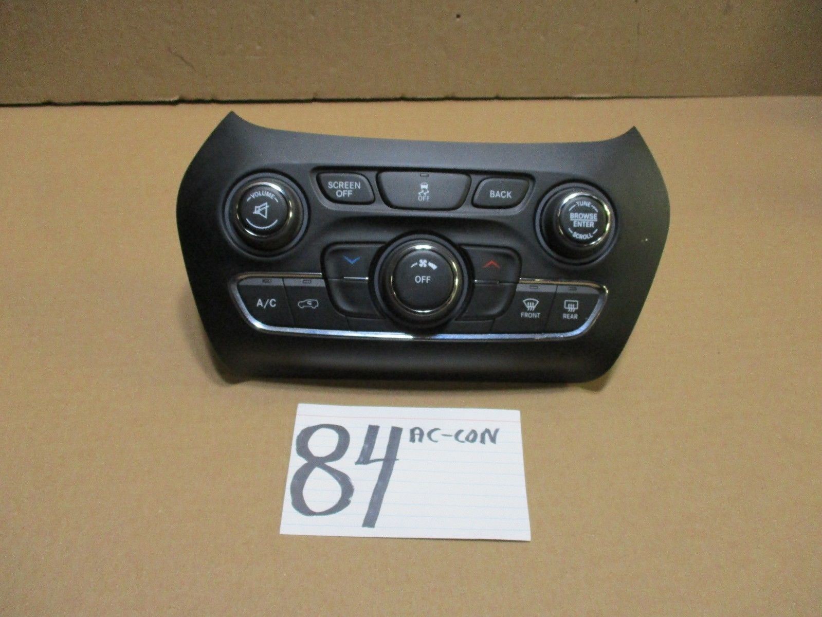 2014 2015 Jeep Cherokee AC and Heater Control Used Stock #84-AC 