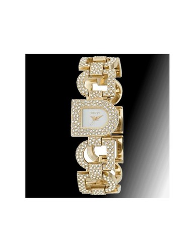 Exquisite DKNY ‘D’ Gold Tone NY3928 Swarovski Crystal Diamanté Watch PRISTINE - Picture 4 of 17