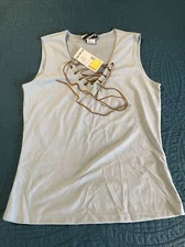 Vintage Fashion Bug Women’s Top, Light Blue, Desert Blues, Medium