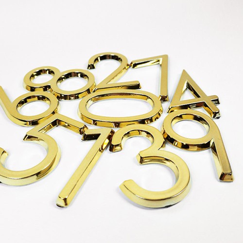 10 Pcs Metal Door Number Room Numbers for Doors Stick on House Self-adhesive - 第 4/12 張圖片