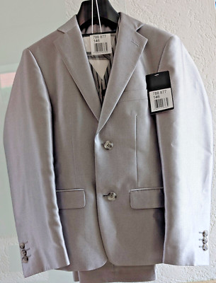 BY STUDIO COLETTI Jungen Anzug GR 146 Silber NEU