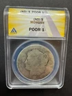 No Date Morgan $1 ANACS POOR 1 Lowball Collector Low Pop ND Silver Dollar Scarce