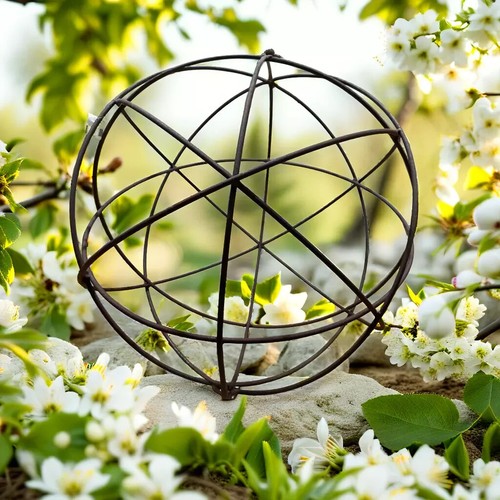 Kugel aus Draht Ø 40cm Edelrost Gartendeko Gartenkugel Dekokugel Rostkugel - Bild 2 von 6
