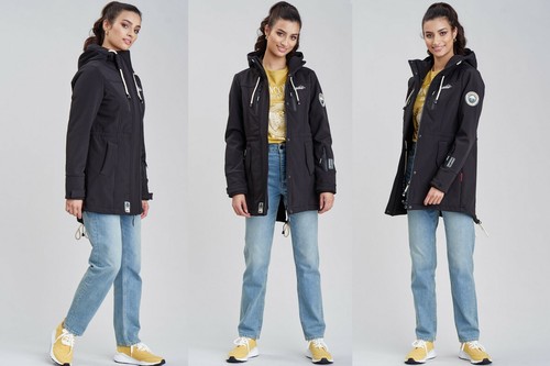 Marikoo Zimtzicke Damen Softshell Outdoor Jacke Übergangs Funktions Regen Mantel - Bild 61 von 218