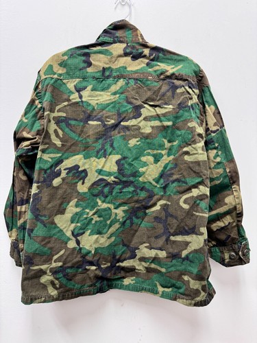 1969 USGI USMC ERDL WOODLAND CAMO CTN RIPSTOP POLIN CLASS 2 COAT - MEDIUM SHORT - Picture 9 of 10