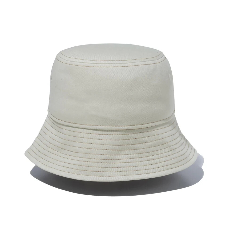 New Era Bucket 01 Metal Logo Unisex 2 Colors Ivory Black 3