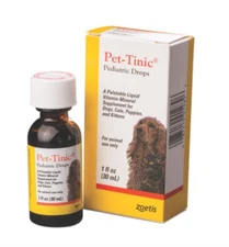 Pet-Tinic Pediatric Drops For Dogs, Cats, Puppies & Kittens, 1 oz