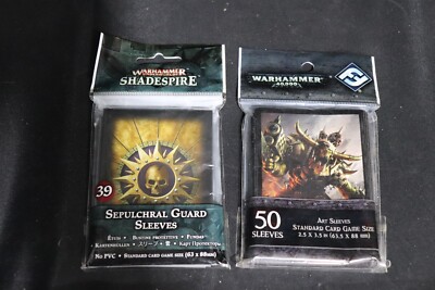 Wh 40k 39+50 Sleeves ORK ART & Shadespire Sepulchral Guard NEW