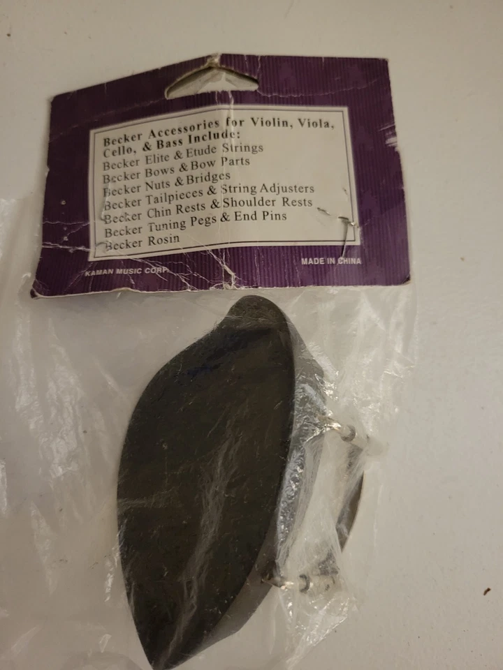 New Becker BCR1 Violin Chin Rest for 4/4-3/4 Size Ebony Kaman Music Instrument  - Image 4 of 4