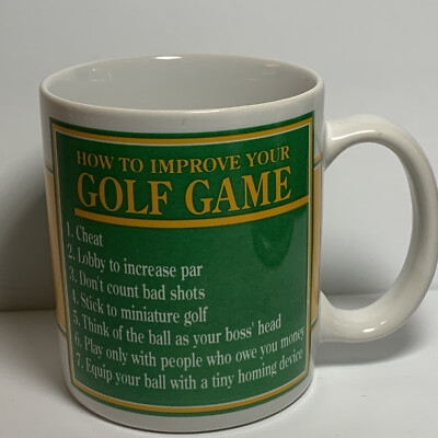 Authentic Stanley Papel Golf Cup Mug Expressions Improve Your Golf Game Theme