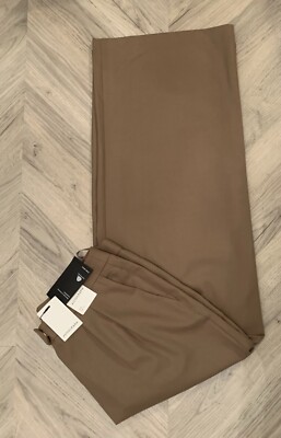 BNWT M&S Autograph Pure Wool Wide Leg High Rise Trousers Opaline Size 24 RRP £99