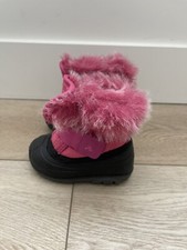 Kamik Winter Snow Boots Pink Sugarplum Fur/Fleece Lined Baby Toddler Girl 5