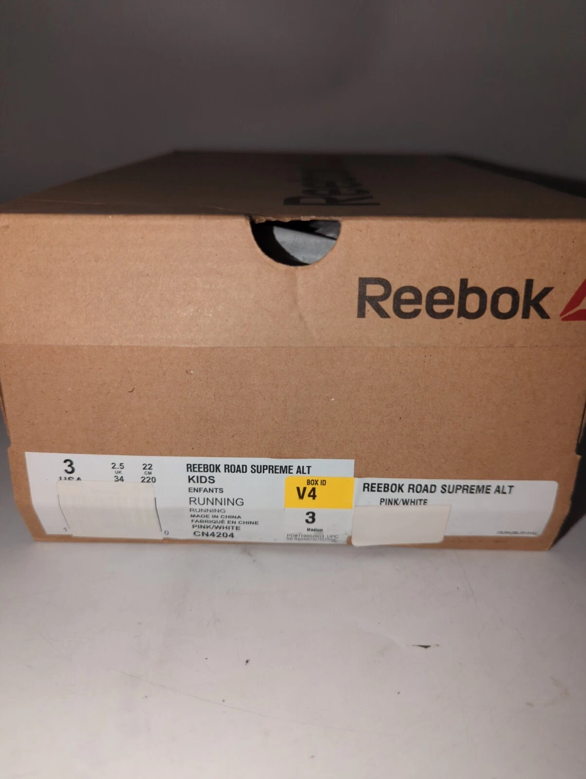 Reebok Road Supreme Alt Kids 3 US ROSE/BLANC Velcrow