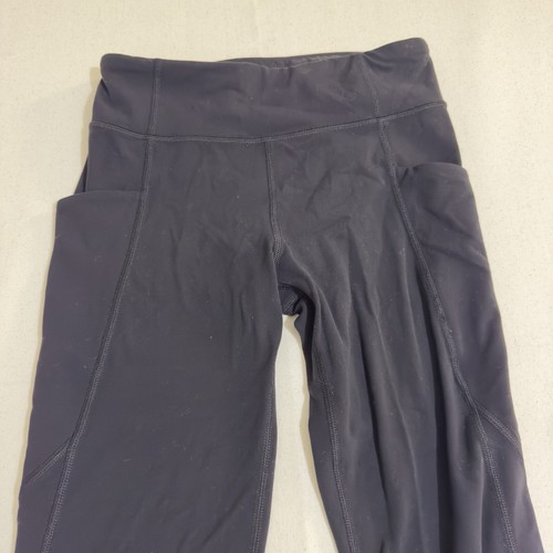 Athleta Girl Size L/12 Pull On Leggings Black Pants Pockets - Picture 6 of 9