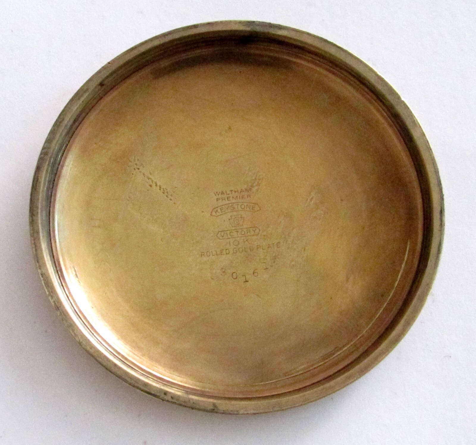 Vintage Waltham Premier Pocket Watch 16 size 21 jewel 10K RGP case RUNS