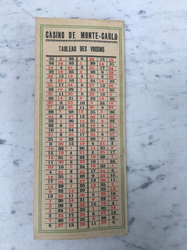 Old Cardboard Of Casino De Monte-Carlo Roulette - Picture 3 of 3