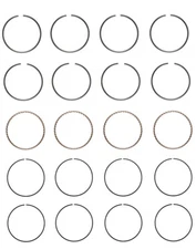 EngineTech Piston Ring Set for 1 Engine Standard Size Standard Size  Direct Fit