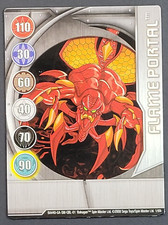 Bakugan Battle Brawler - Flame Portal - Metal Gate Card - 1/48i - BA440 - Silver