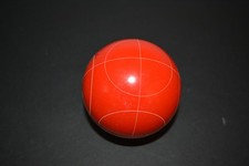 Vintage Bocce Ball Replacement Red Ball with Circles