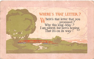 Großbritannien und Ausland Comic Postkarte Brief gut gut plus