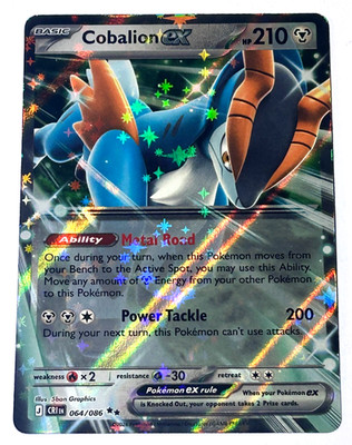 Cobalion ex Holo Double Rare ME04: Chaos Rising 064/086 NM