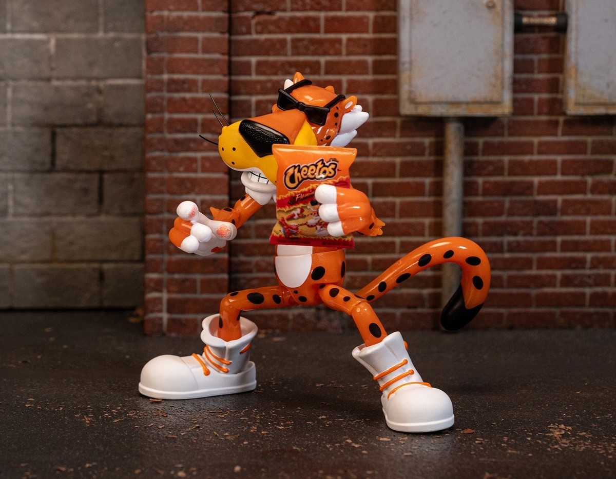 Jada 6″ Cheetos Chester Cheetah Flamin' Hot Crunchy Glow in Dark