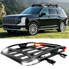 For Hyundai Palisade 50x38 Roof Rack Luggage Cargo Basketcrossbar Wled Light For Hyundai Palisade 50x38 Roof Rack Luggage Cargo Basketcrossbar Wled Light