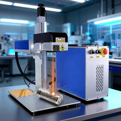 Scotle 100W JPT M7 3D Fiber Laser Marking Machine Curved Deep Relief Engraver US