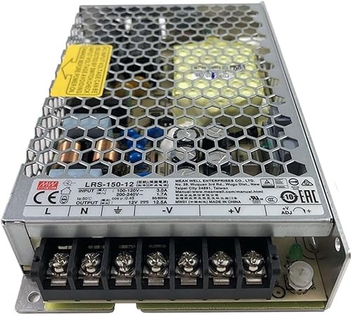 KingLed - MeanWell Alimentatore LRS-150-12 Potenza Max 150W DC 12V IP20 Trasform