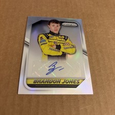 2016 Prizm AUTO SILVER Brandon Jones #BJ NASCAR Racing Driver Card (f3)