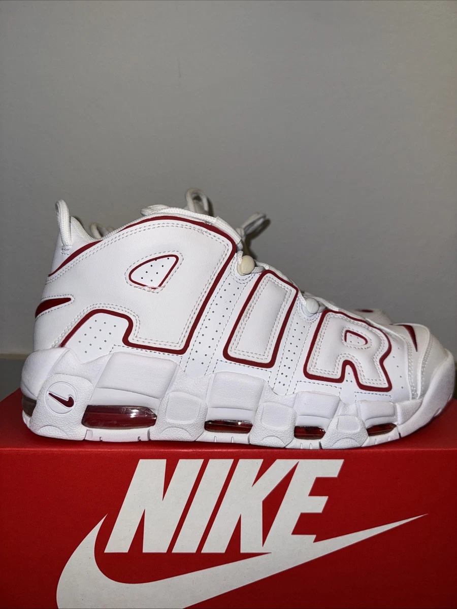 Nike Air More Uptempo White Varsity Red 2018 for Sale