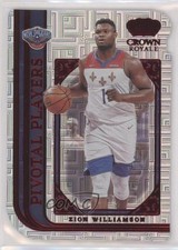2021-22 Panini Crown Royale Pivotal Players Asia Red Zion Williamson #3 0po0
