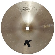 Zildjian K0930 8" K Custom Dark Splash Drumset Bronze Cymbal Soft Vol - Used