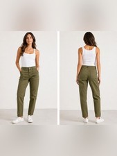 Banana Republic Cargo Pants Women 29 Olive Green Skinny Ankle Utility Slim Stret